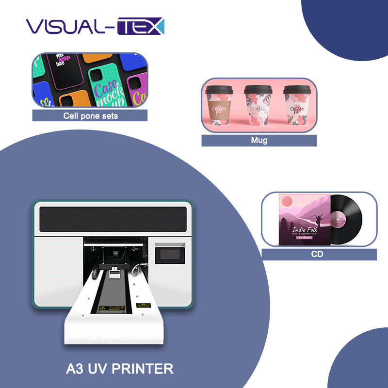 طابعة ميني أيه 3 UV A3 LED الزجاجة الدوارة طابعة أيه فا فون كيس طابعة أيه فا
