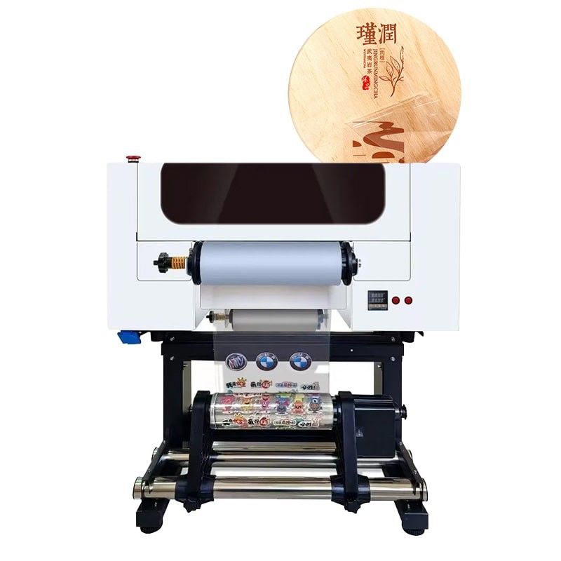 طابعة 30CM UV DTF طابعة A3 UV DTF مع رأسين XP600