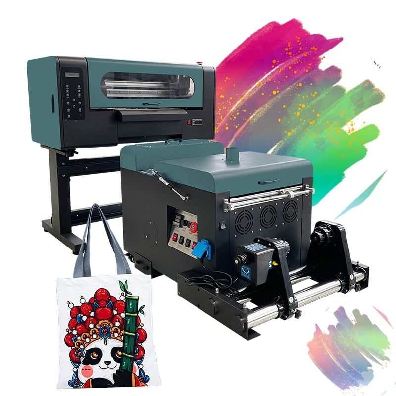 طابعة DTF ذات حجم صغير عرض طباعة 300 مم مع 2 رؤوس Epson F1080 بجودة جيدة