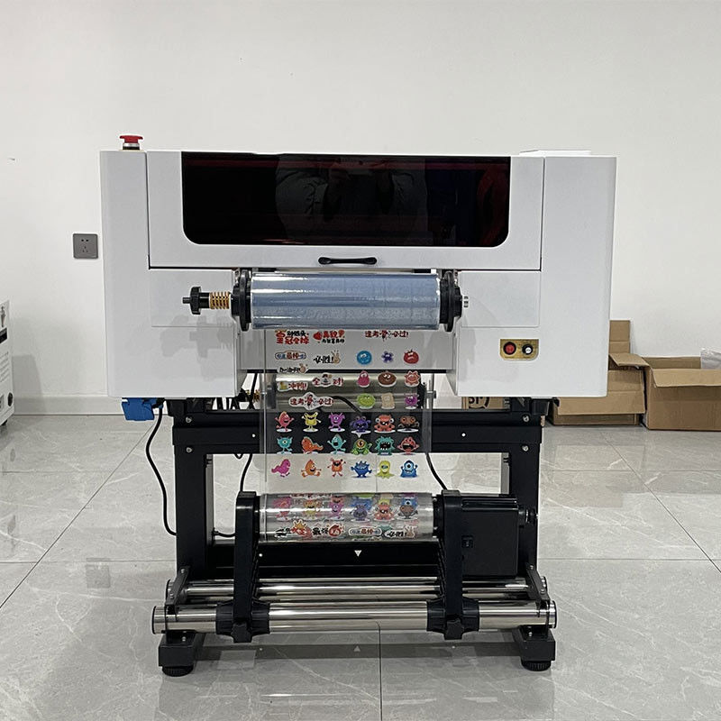 طابعة A3 UV DTF CMYK لون البيضاء اللون DTF UV طابعة شعار الطباعة UV DTF آلة
