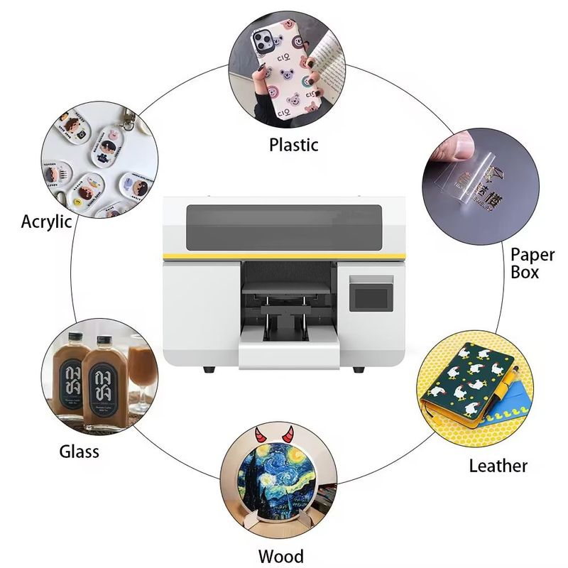 طابعة A3 UV / طابعة UV رقمية A3 حجم يمكن أن تطبع 3 نوع نموذج الطباعة