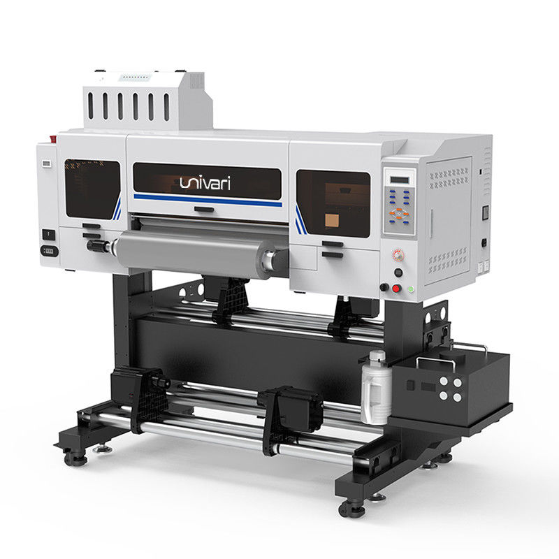 طابعة فوق البنفسجية 300 ملم مع رؤوس الطباعة I3200U1 دعم CMYK + W + V
