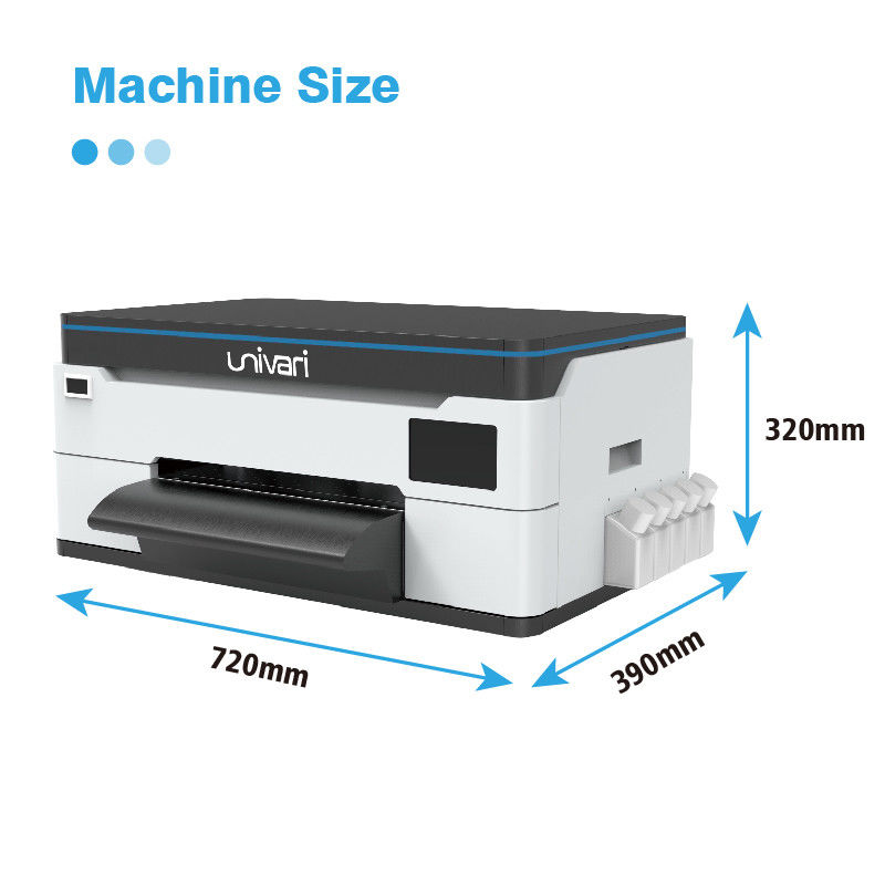 آلة نقل DTF ذاتية المكتبية المدمجة ذات حجم A3 طابعة DTF UV Inkjet مع رأس F1080 XP600