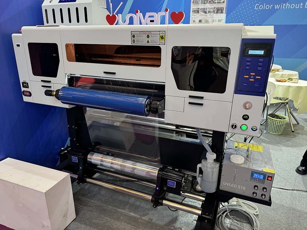 A2 A3 رقمية 60 سم DTF ملصق UV الطابعة الزجاجية المعدنية الطابعة مع 13200 U1 رأس