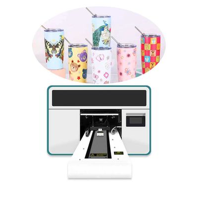 طابعة مصغرة من نوع UV الهجينة آلة طباعة أكريليك A3 UV ألوان CMYKWV القياسية