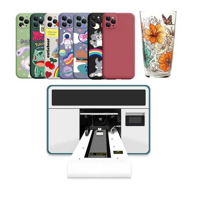 A3 حجم 6 لون UV الطابعة الهجينة UV آلة الطباعة الهجينة 1200dpi دقة