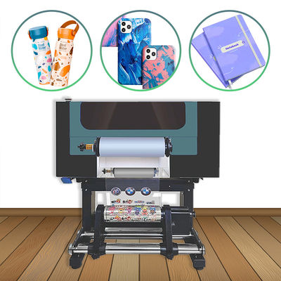 A3 UV رول إلى طابعة طابعة رقمية Dtf كل شيء في طابعة واحدة للقلم الملصق رأسين Xp600