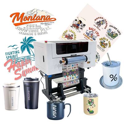 2024 طابعة A3 الشعبية طابعة UV DTF 30cm طابعة UV DTF طابعة كريستال ملصق ملصق