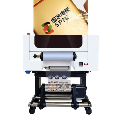 طابعة 30CM UV DTF طابعة A3 UV DTF للزجاجات من البلاستيك الأكريلي